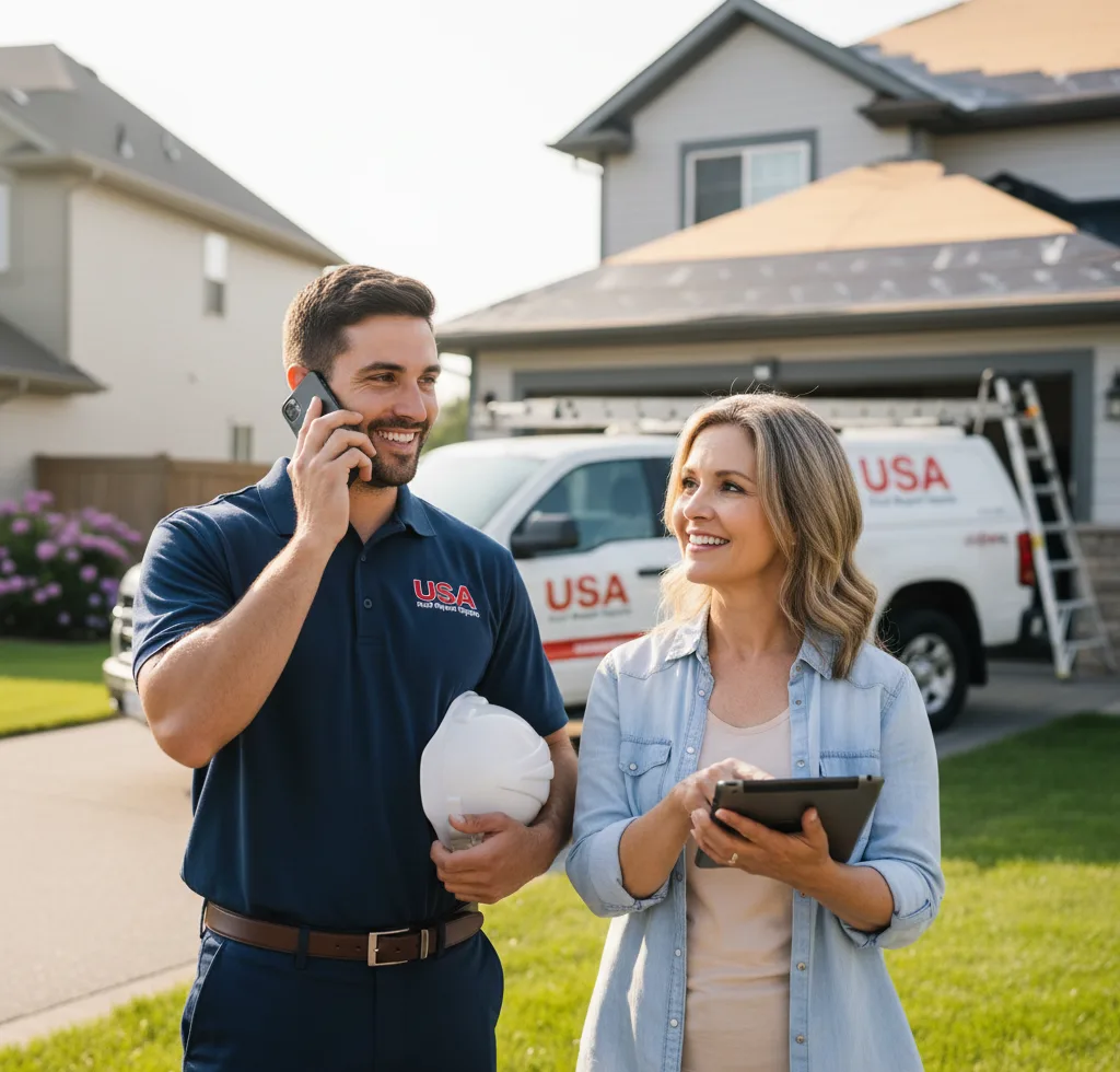 USA Roof Repair Experts customer support in Montevideo